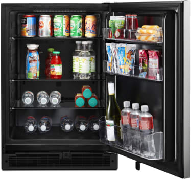 Whirlpool WUR35X24HZ 5.1 cu. ft. 24-inch Wide Undercounter Refrigerator with Towel Bar Handle in Fingerprint Resistant Stainless Steel