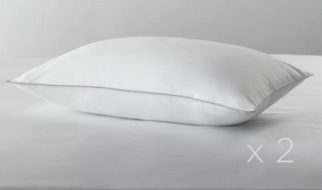 Sleep Comfort Set of 2 Queen Size Pillows - Made in Canada