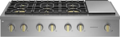 Monogram ZGU486NDTSS  48" Professional Gas Rangetop with 6 Burners and Griddle